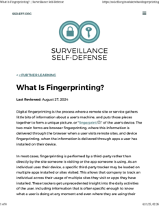 Preview of What Is Fingerprinting